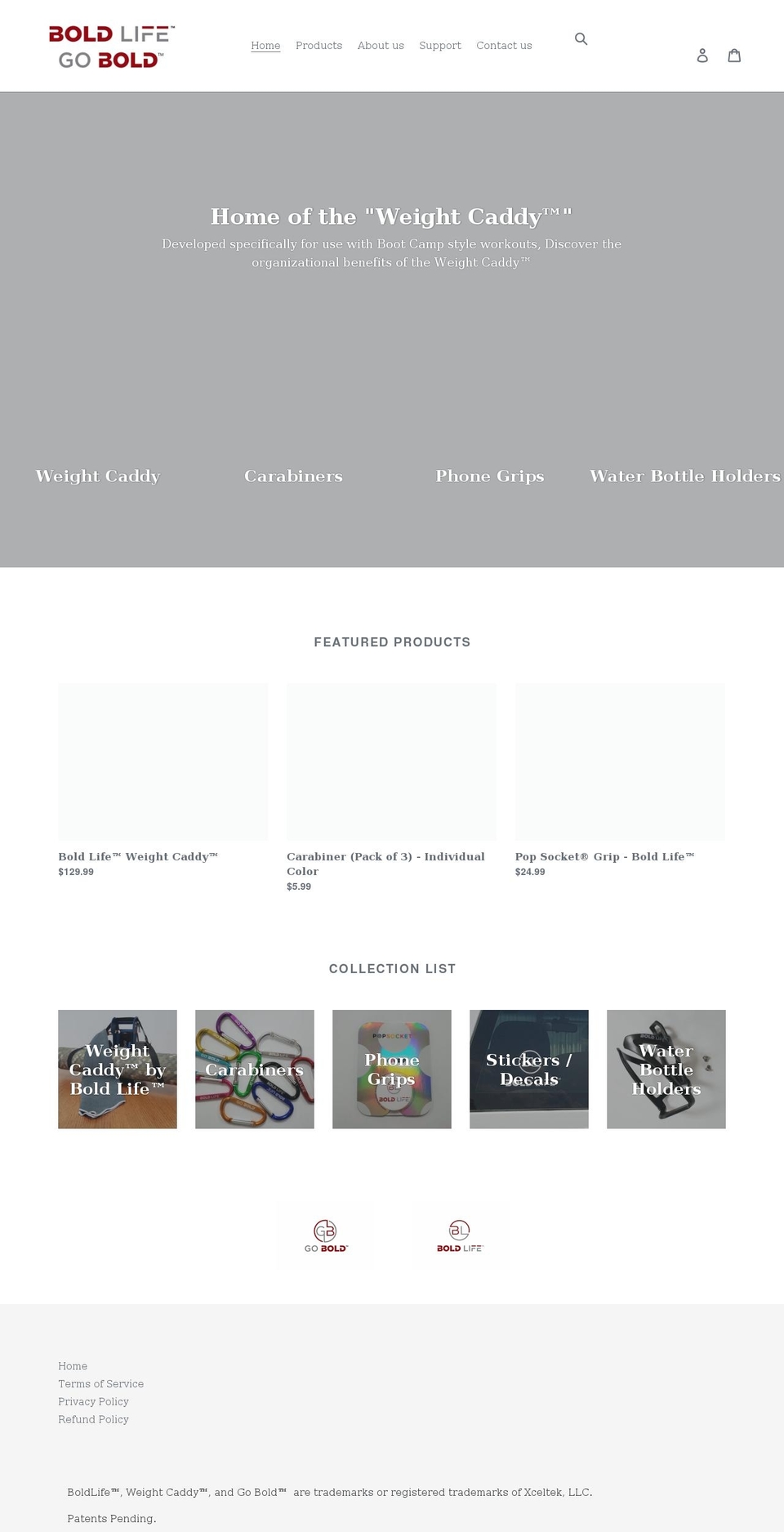 goboldlife.com shopify website screenshot