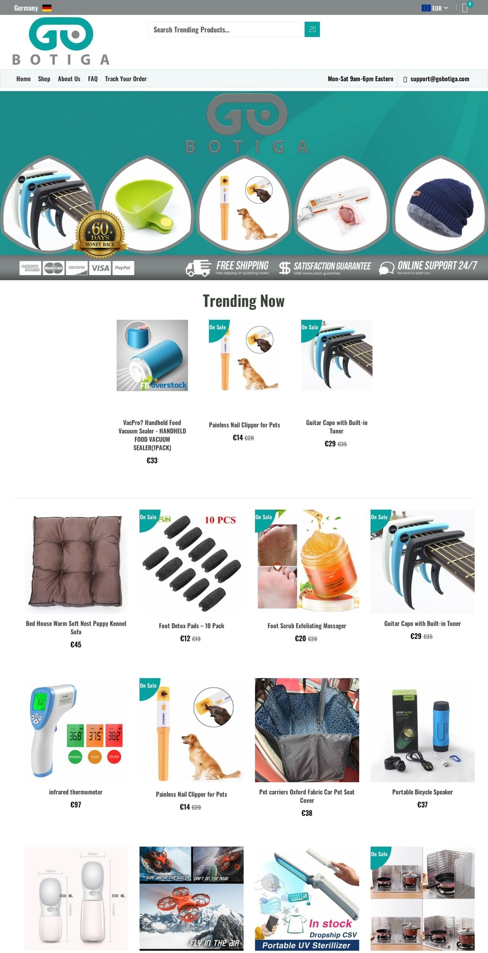 gobotiga.com shopify website screenshot