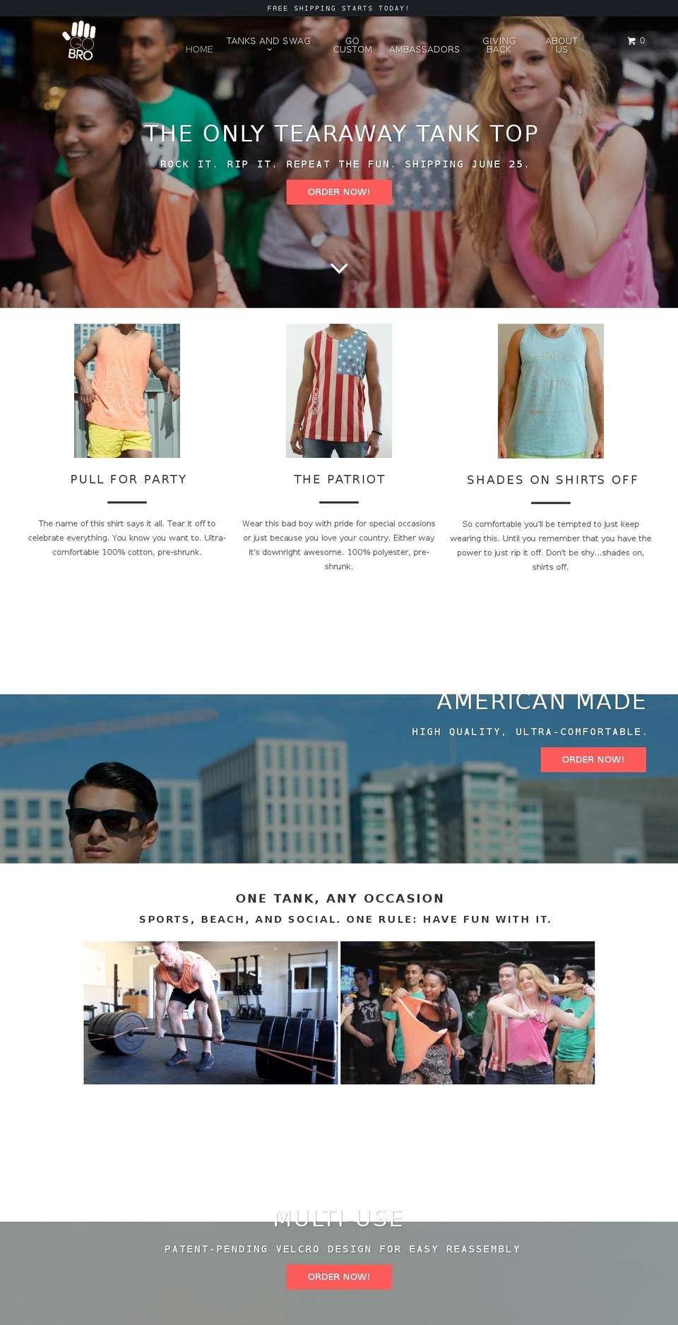 gobro-tanks.com shopify website screenshot