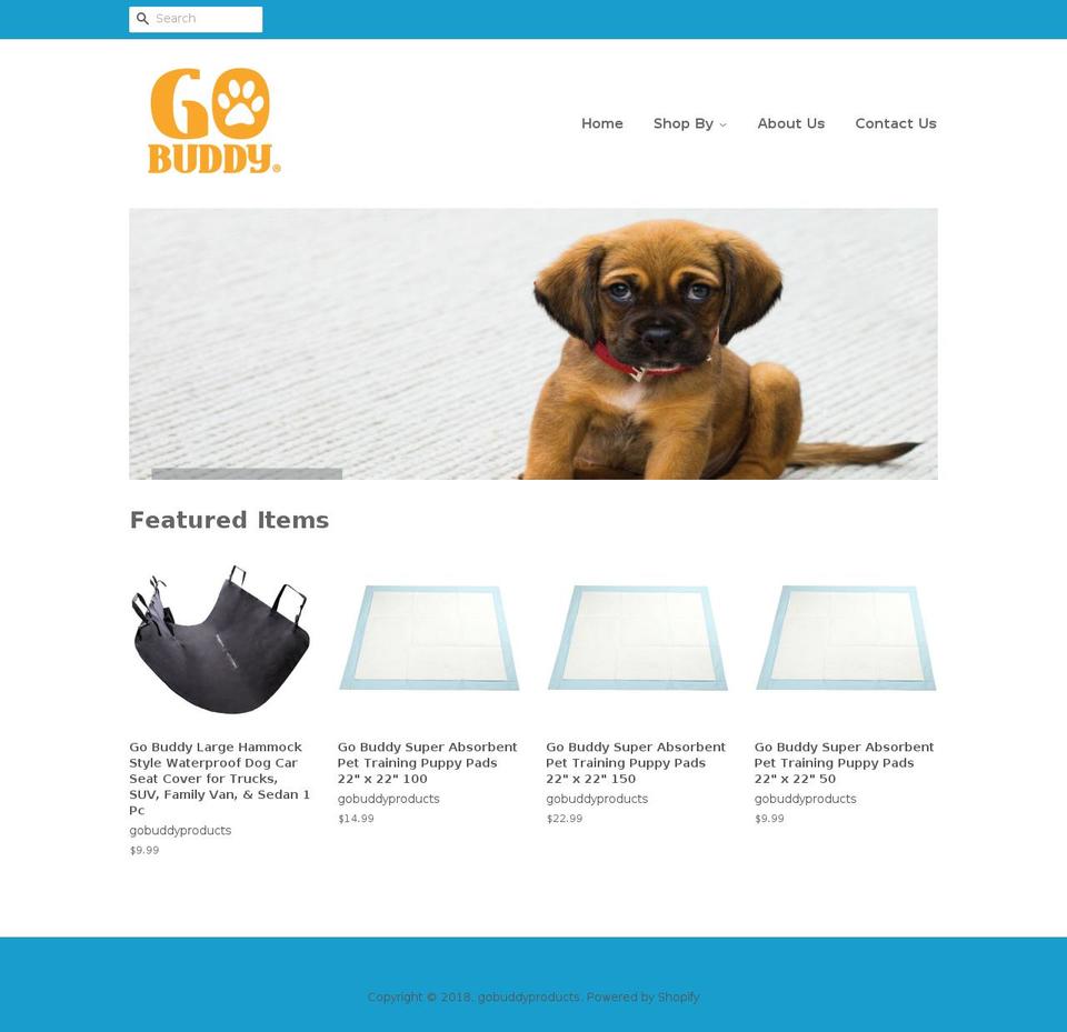 gobuddyproducts.com — Shopify storefront screenshot