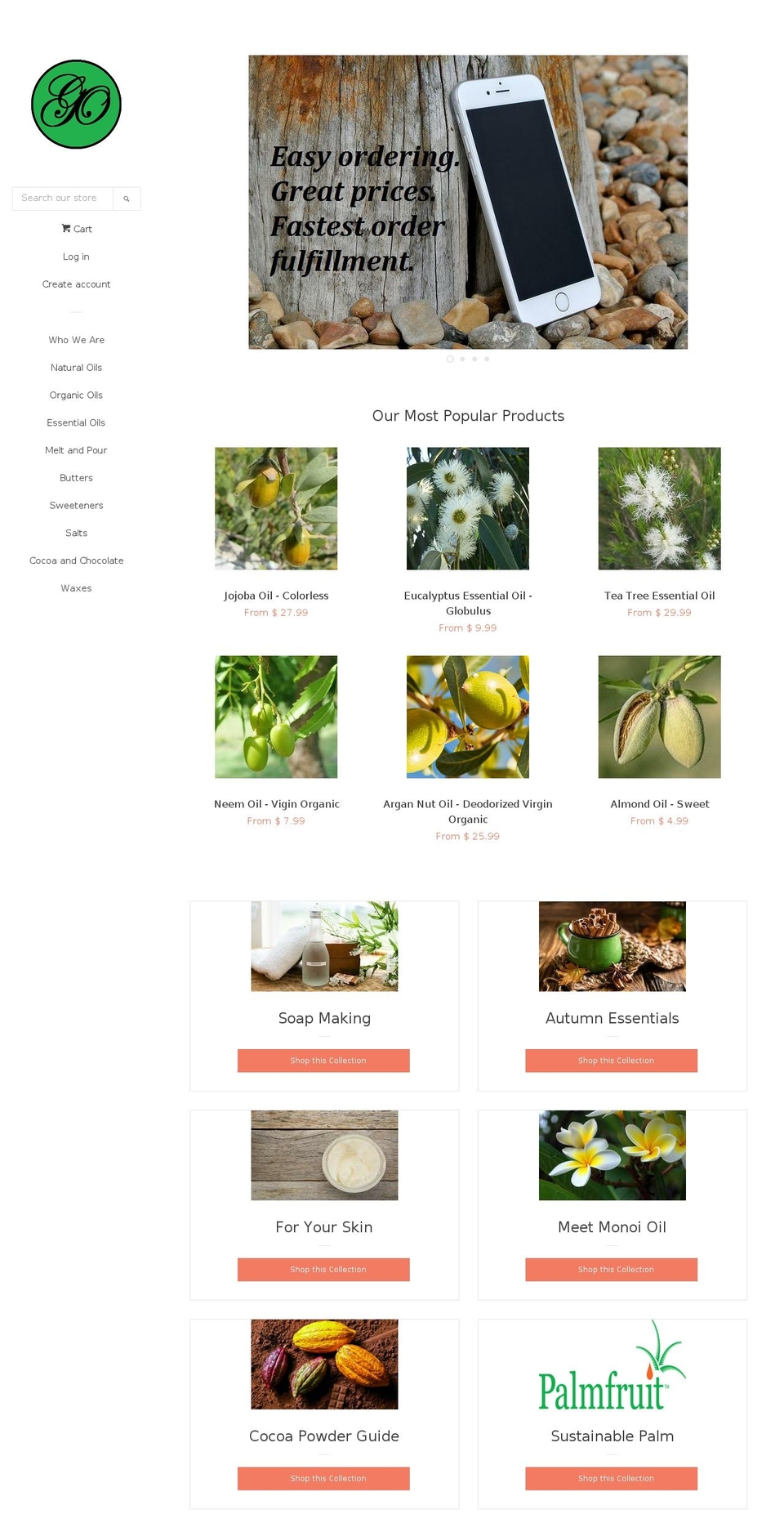 gobulknaturalproducts.com — Shopify storefront screenshot