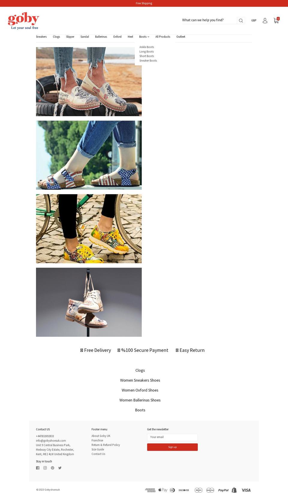 gobyshoesuk.com — Shopify storefront screenshot