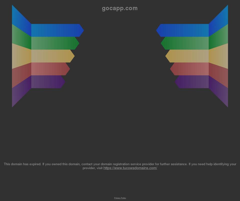 gocapp.com shopify website screenshot