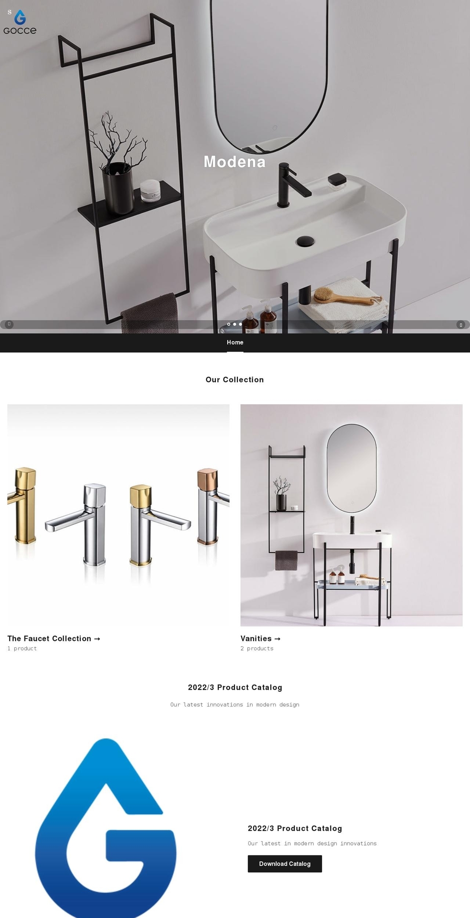 gocce.com shopify website screenshot