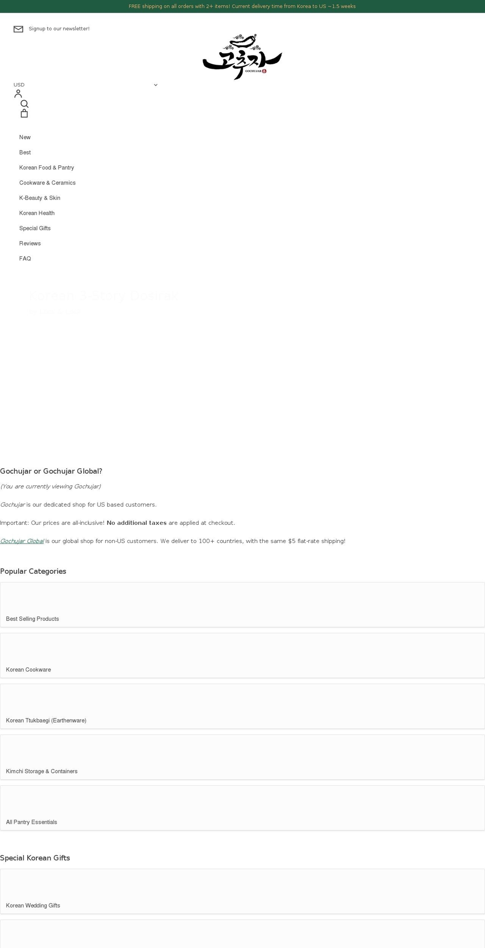 gochujar.com — Shopify storefront screenshot