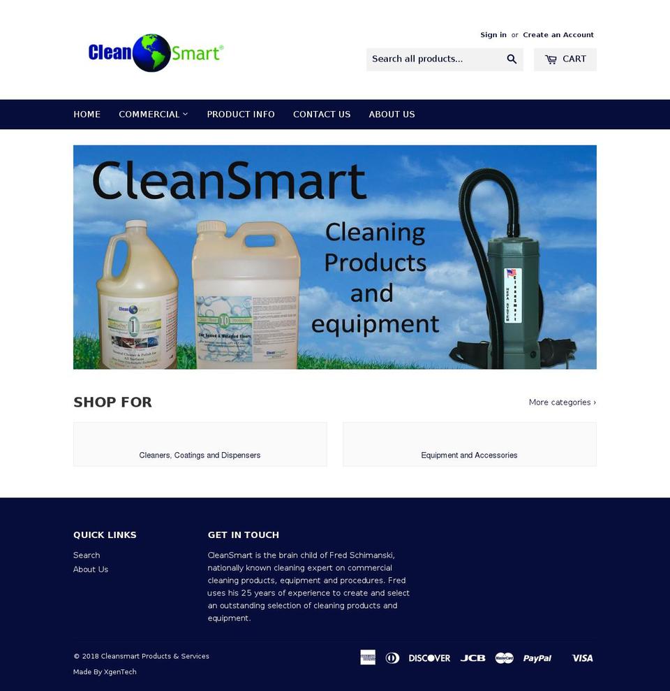 gocleansmart.com — Shopify storefront screenshot