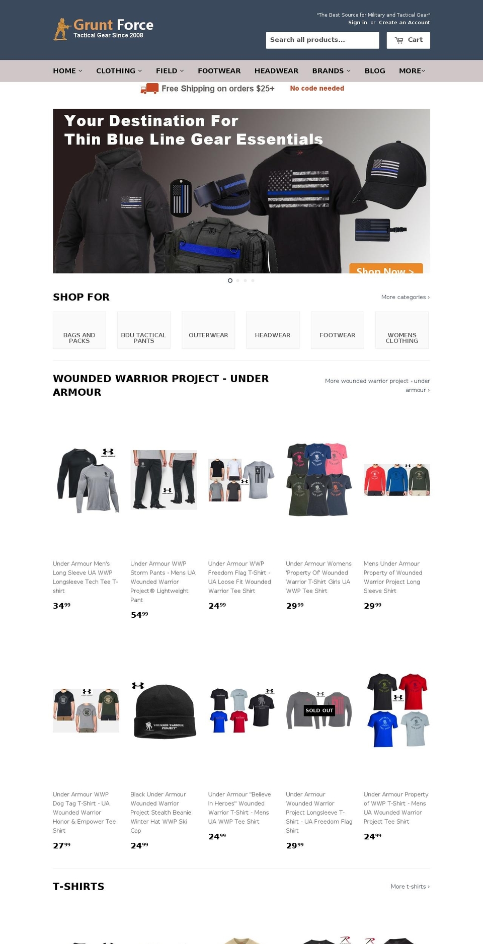 gocommandogear.com shopify website screenshot