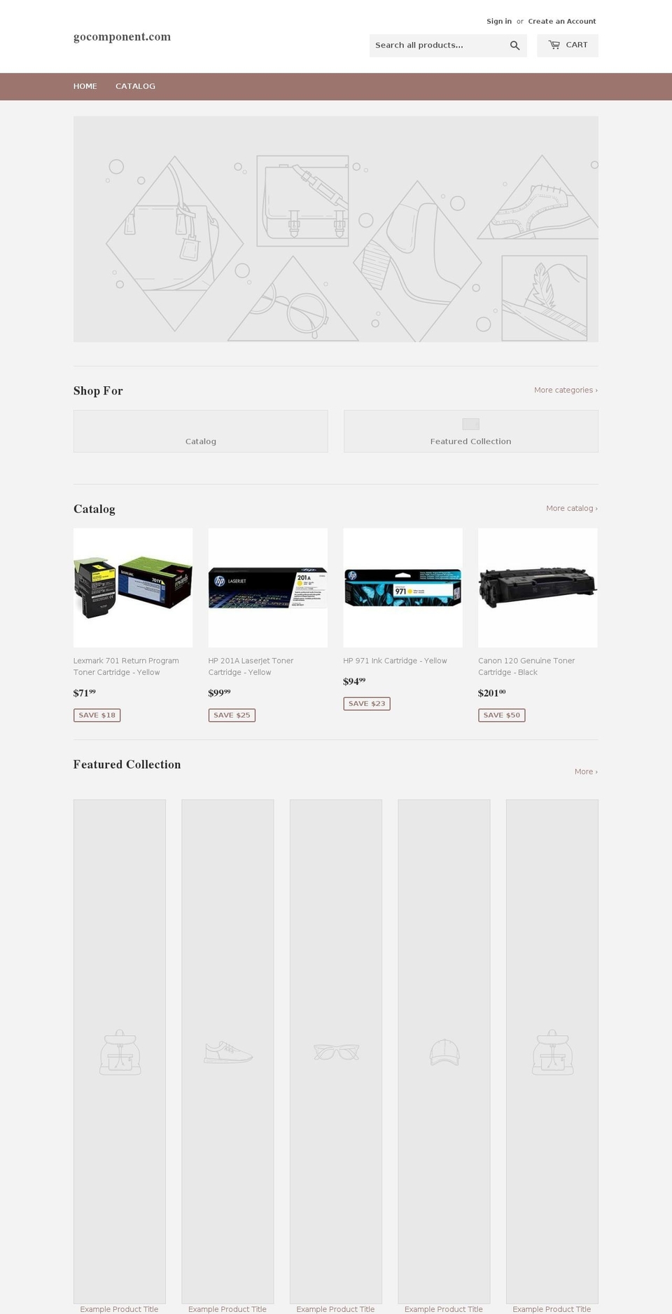 gocomponent.com — Shopify storefront screenshot