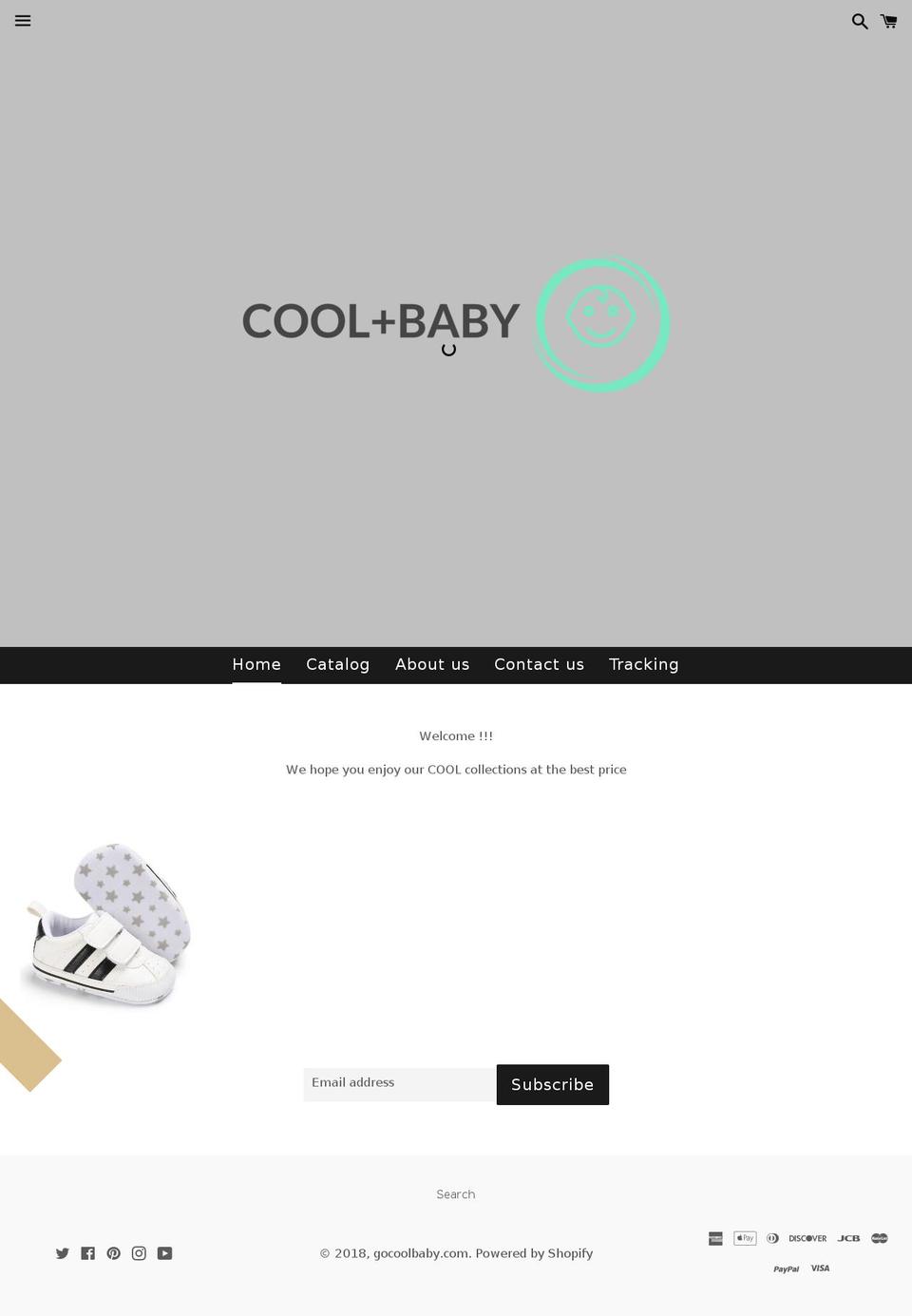 Store 1 Shopify theme site example gocoolbaby.com