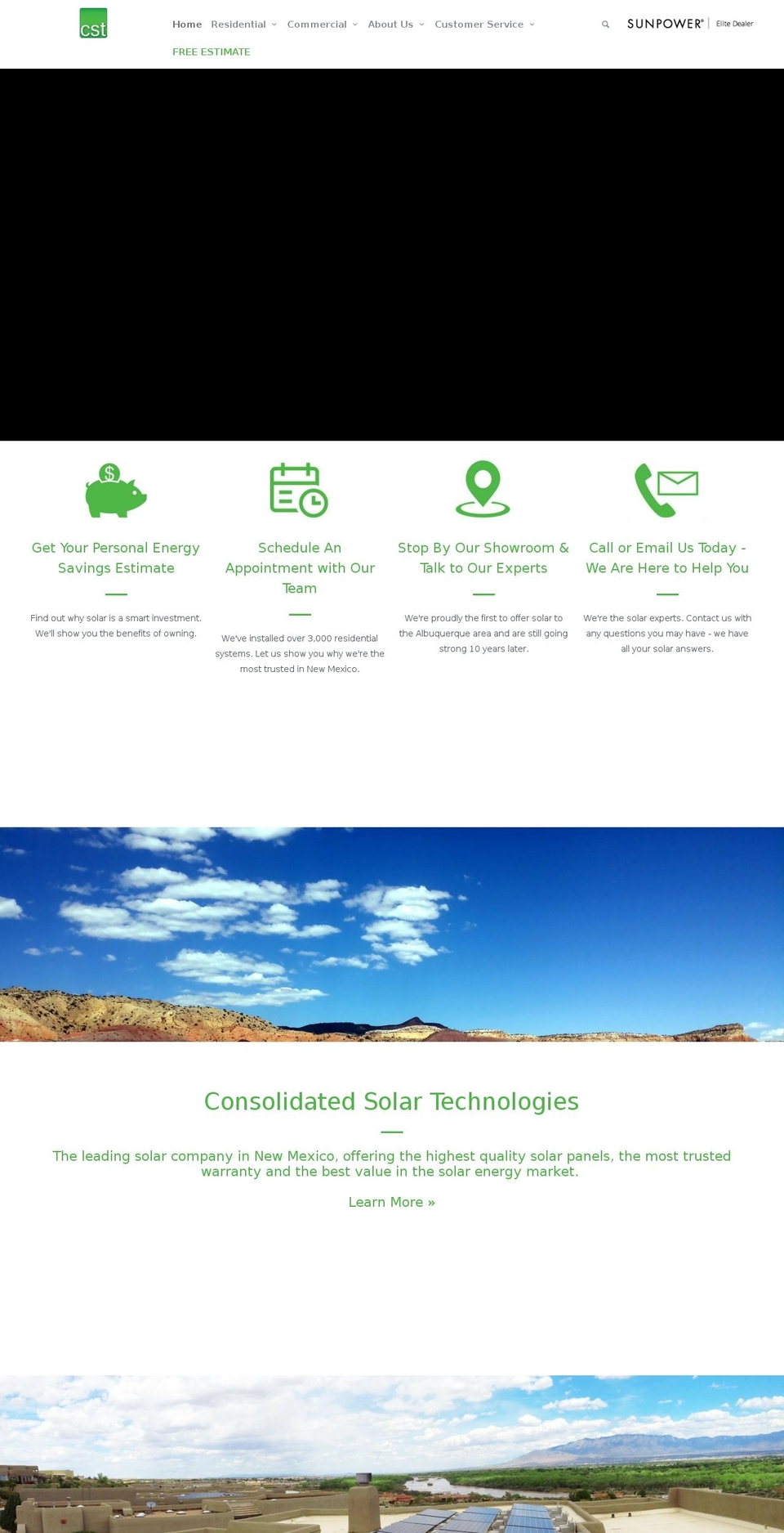 gocstsolarsantafe.com — Shopify storefront screenshot