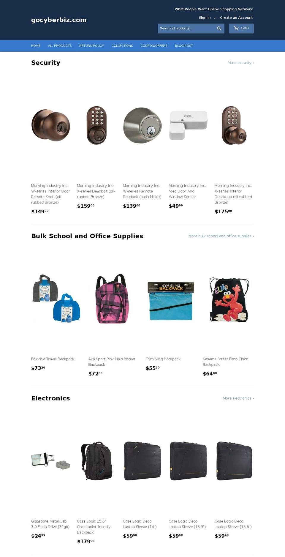 gocyberbiz.com shopify website screenshot