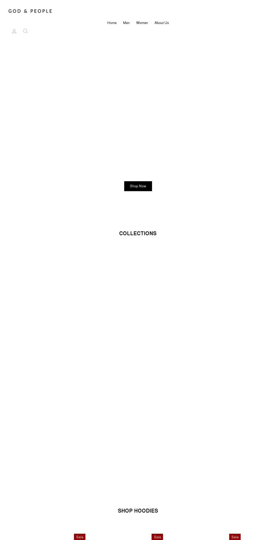 godandpeople.com shopify website screenshot