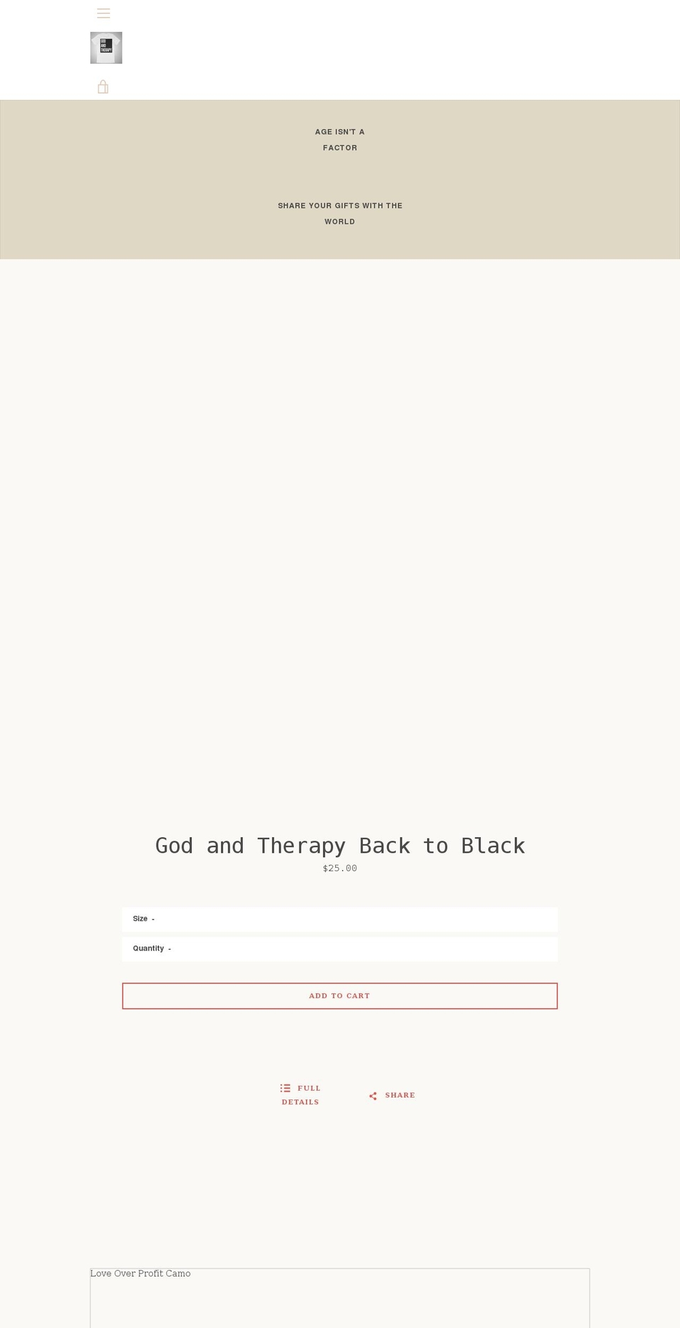 godandtherapy.net shopify website screenshot