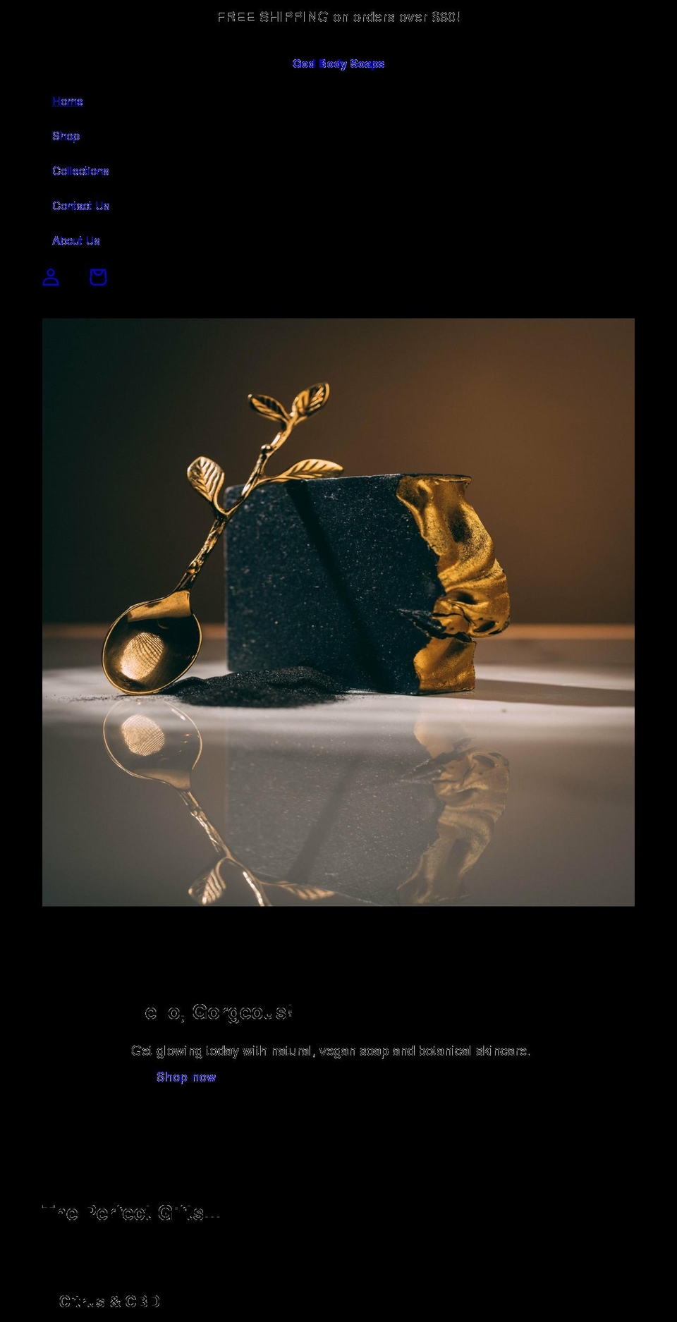 godbodysoaps.com shopify website screenshot