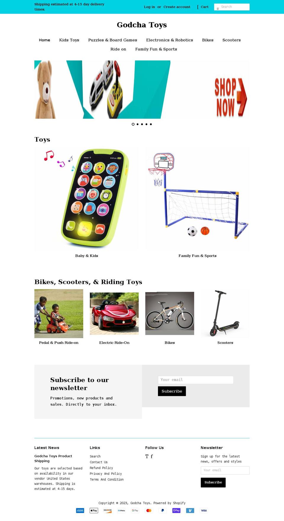 godchatoys.com shopify website screenshot