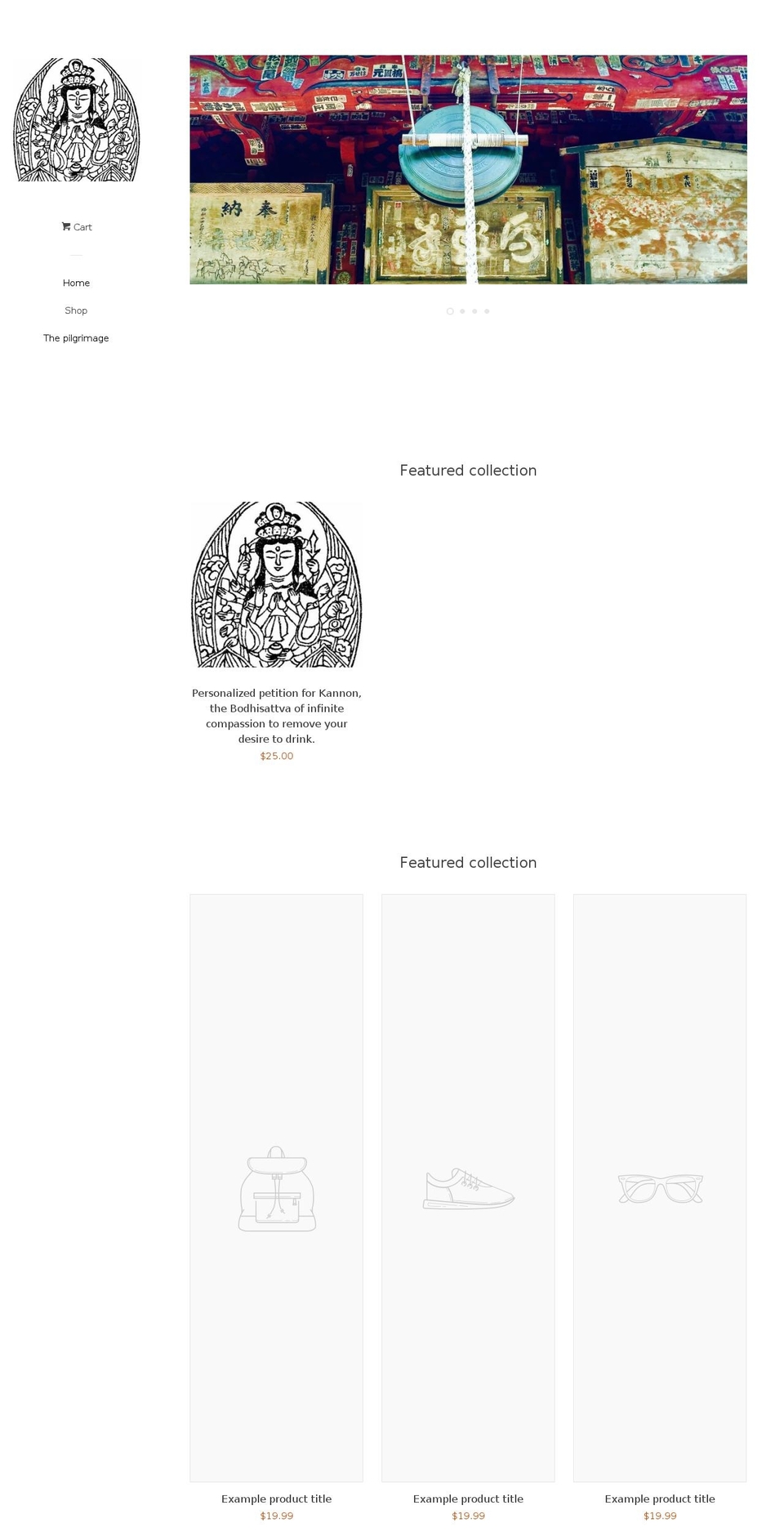 goddess-of-mercy-pilgrimage.com — Shopify storefront screenshot