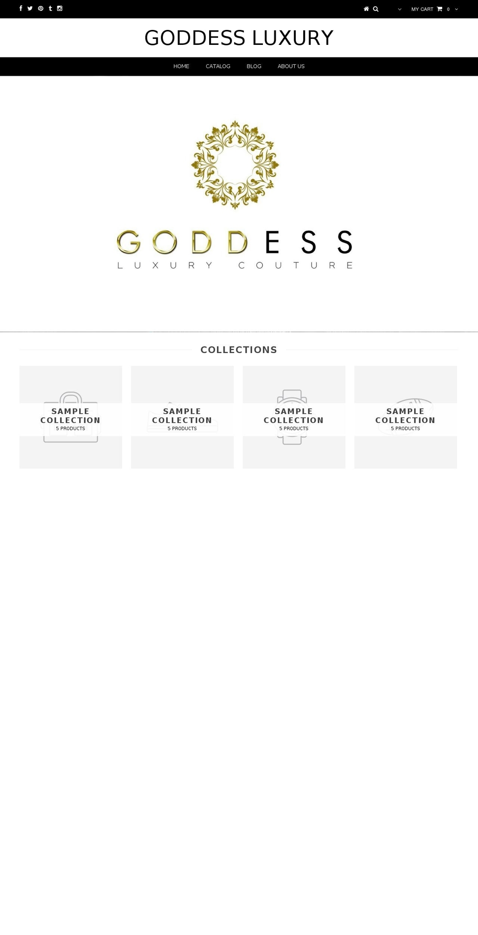 goddessdiamond.com shopify website screenshot