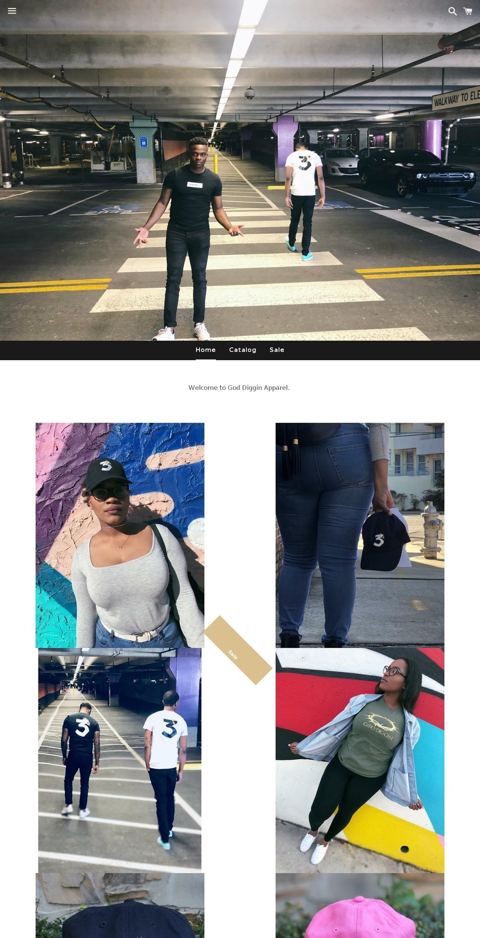 goddiggin.com — Shopify storefront screenshot