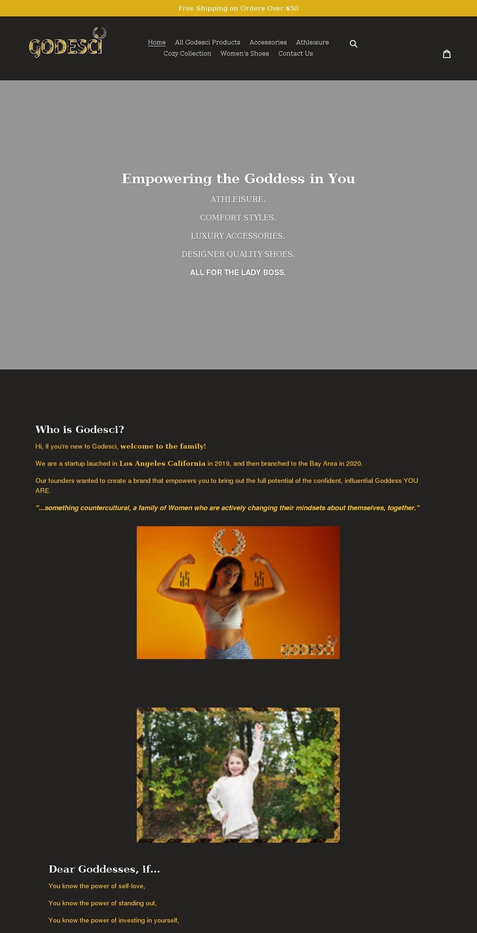 godesci.com shopify website screenshot