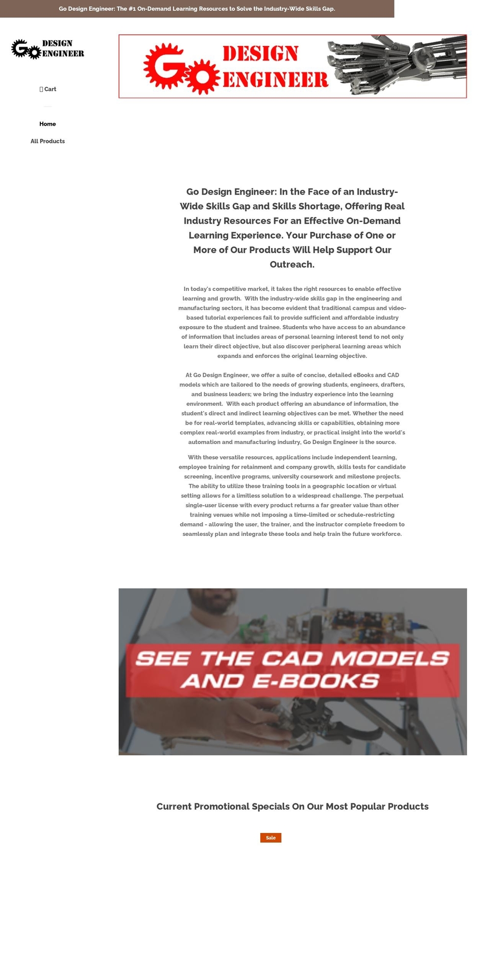 godesignengineer.com shopify website screenshot