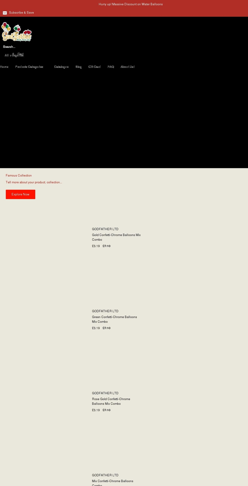 godfatherltd.com shopify website screenshot