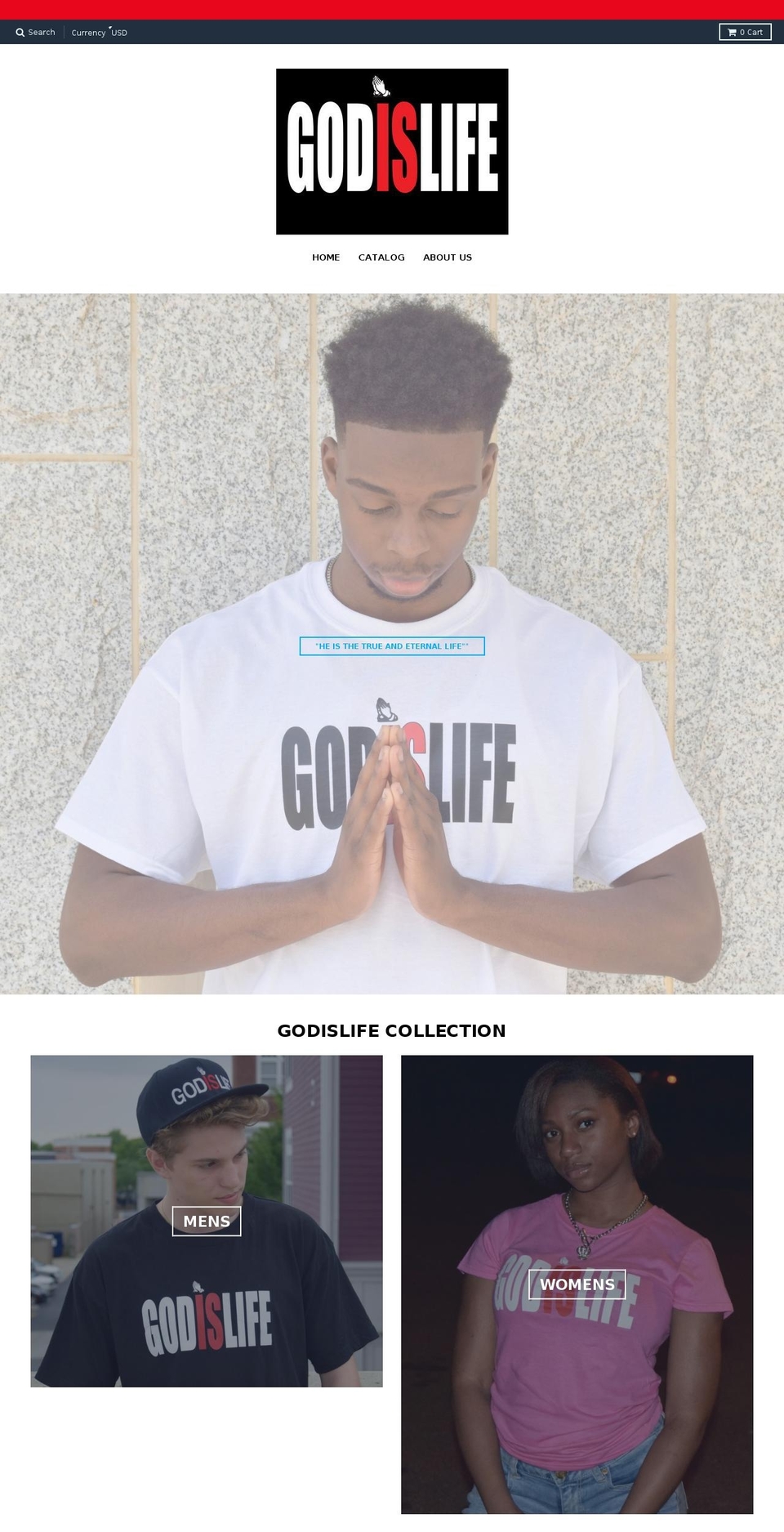 godislife1.com shopify website screenshot
