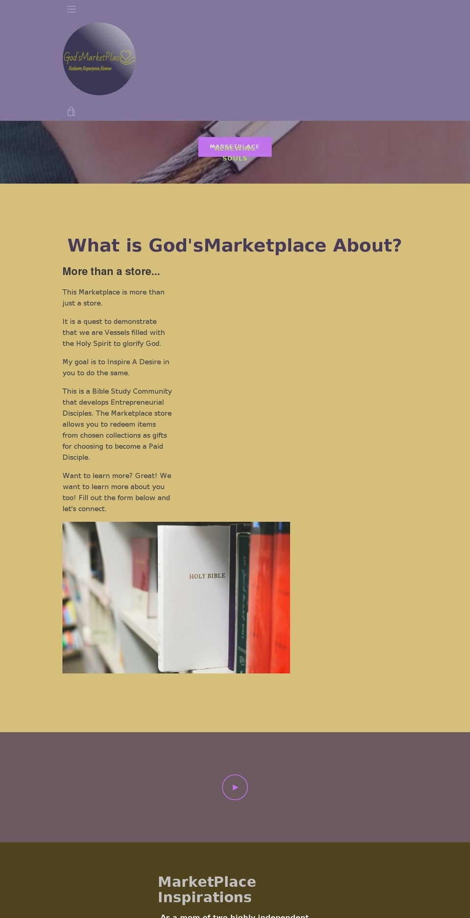 godismyupline.com — Shopify storefront screenshot