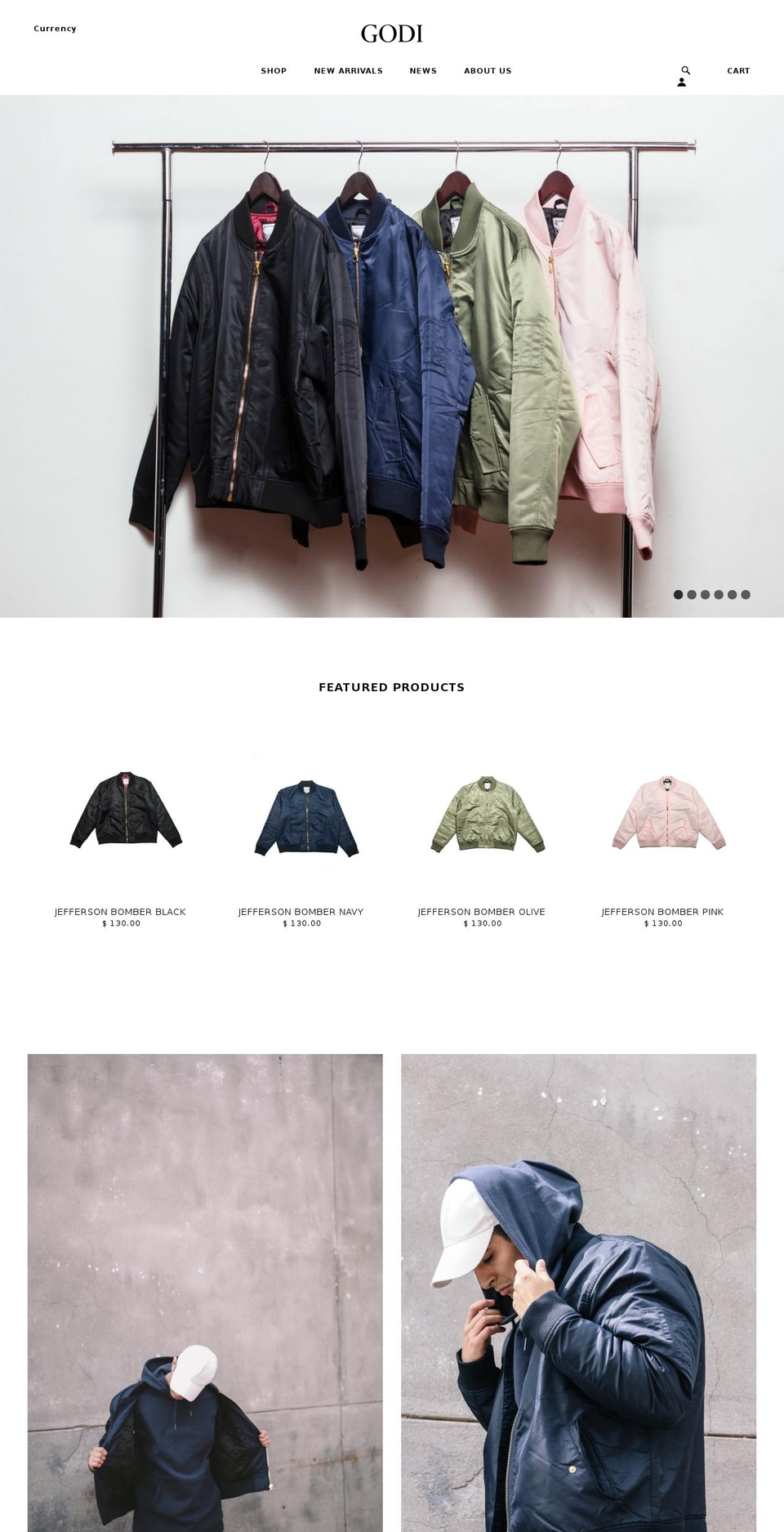 godiwear.com shopify website screenshot