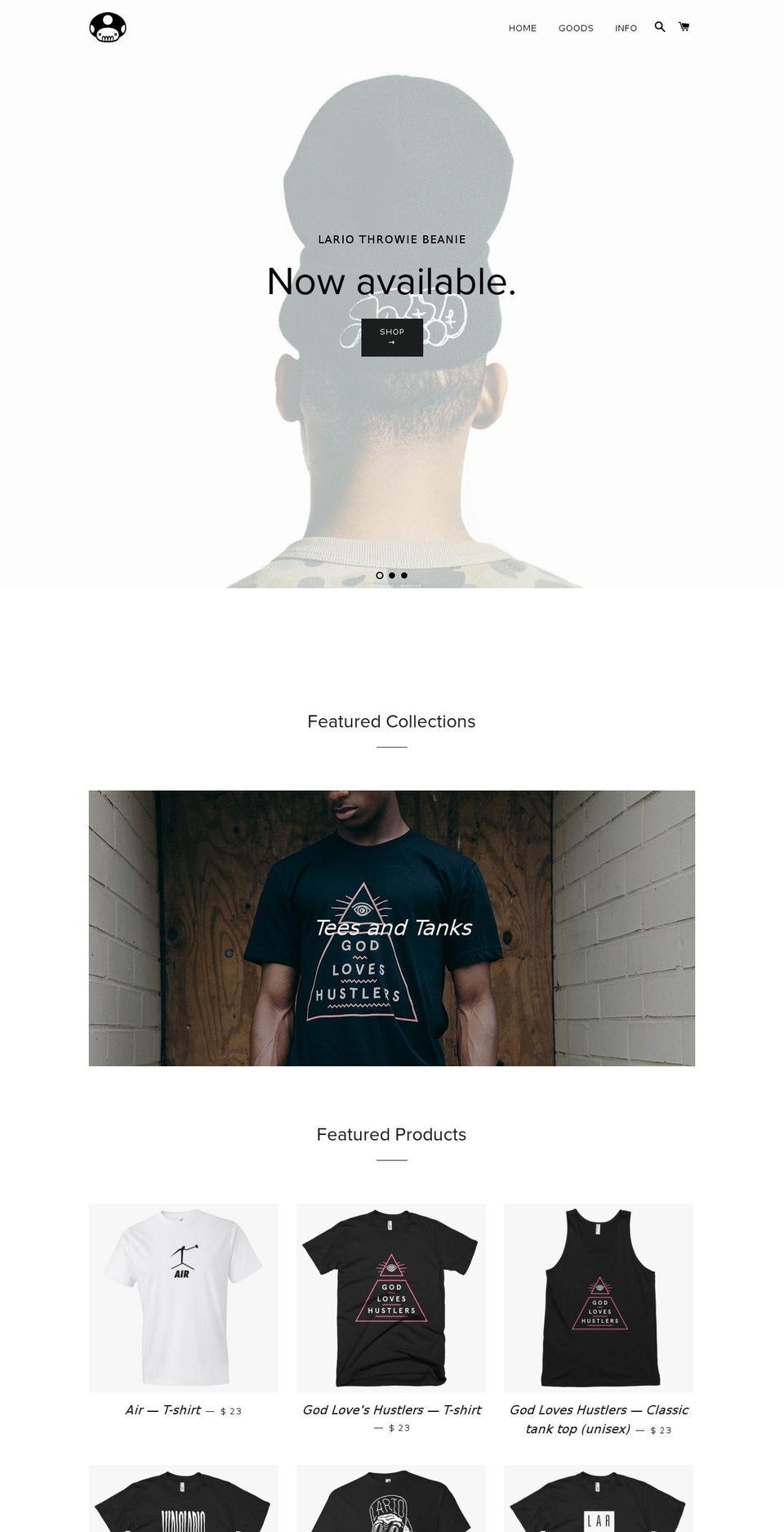 godloveshustlers.com shopify website screenshot