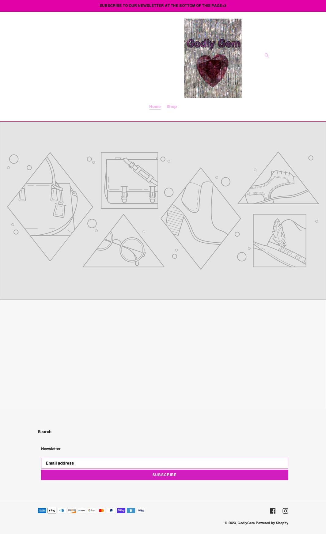 godlygem.com shopify website screenshot