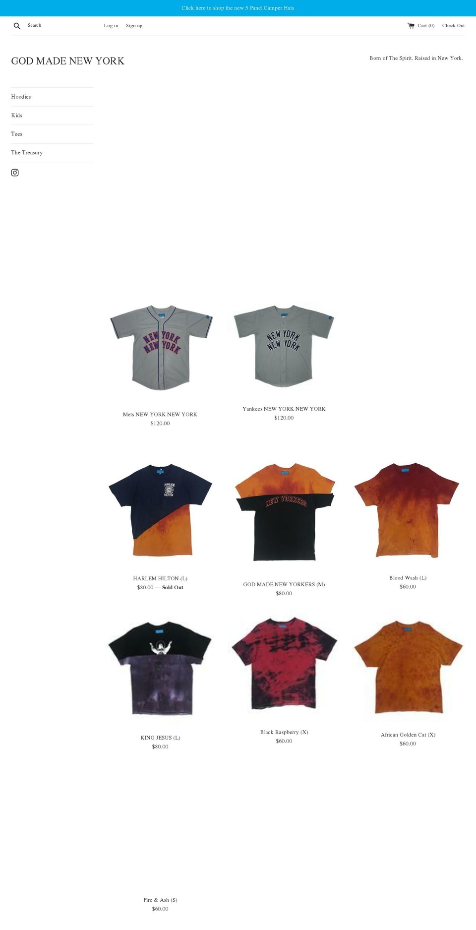 godmadenewyork.com — Shopify storefront screenshot