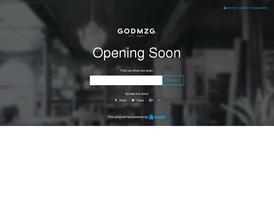 godmazing.com — Shopify storefront screenshot
