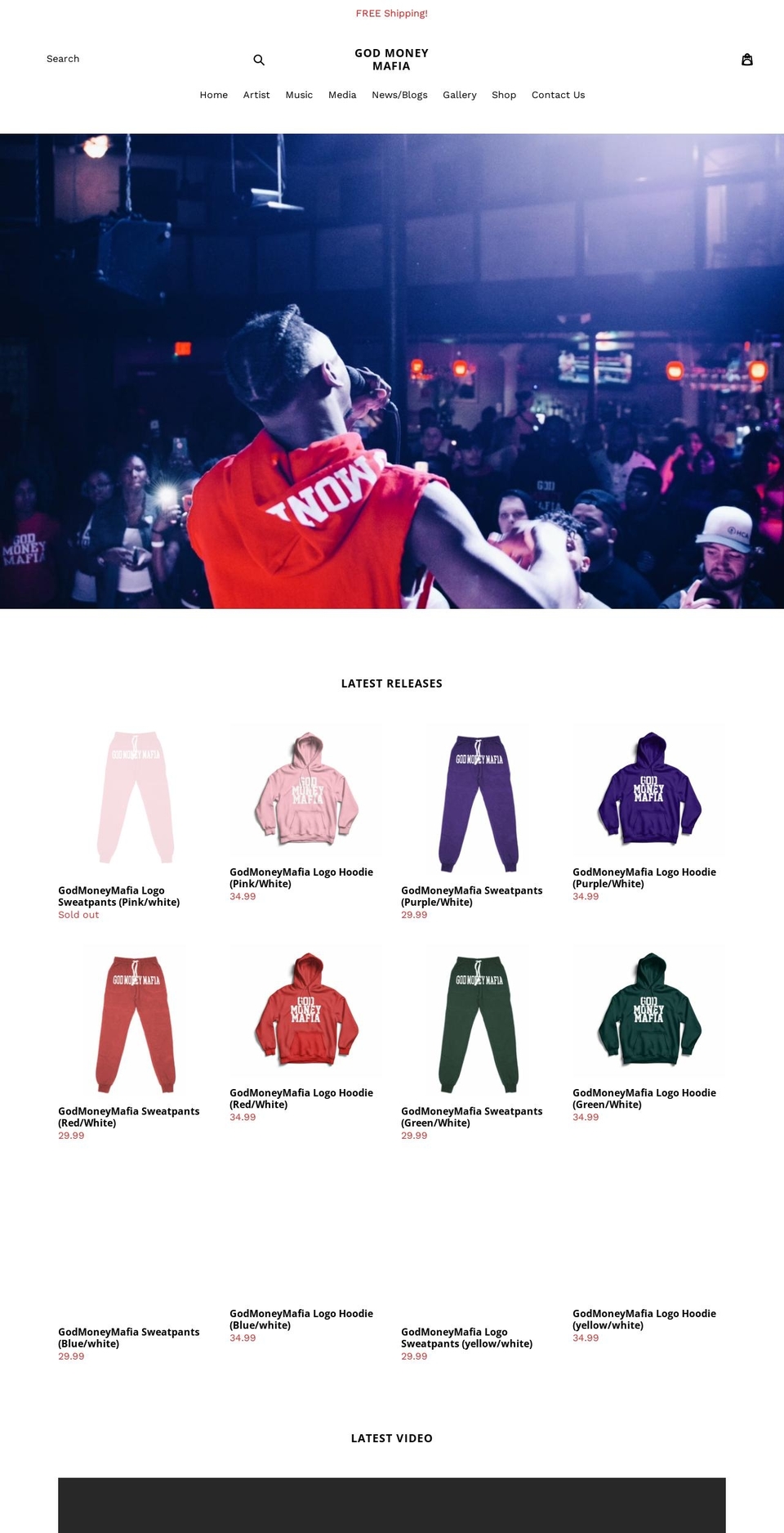 godmoneymafia.com shopify website screenshot