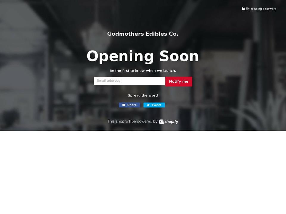 godmothersedibles.com — Shopify storefront screenshot
