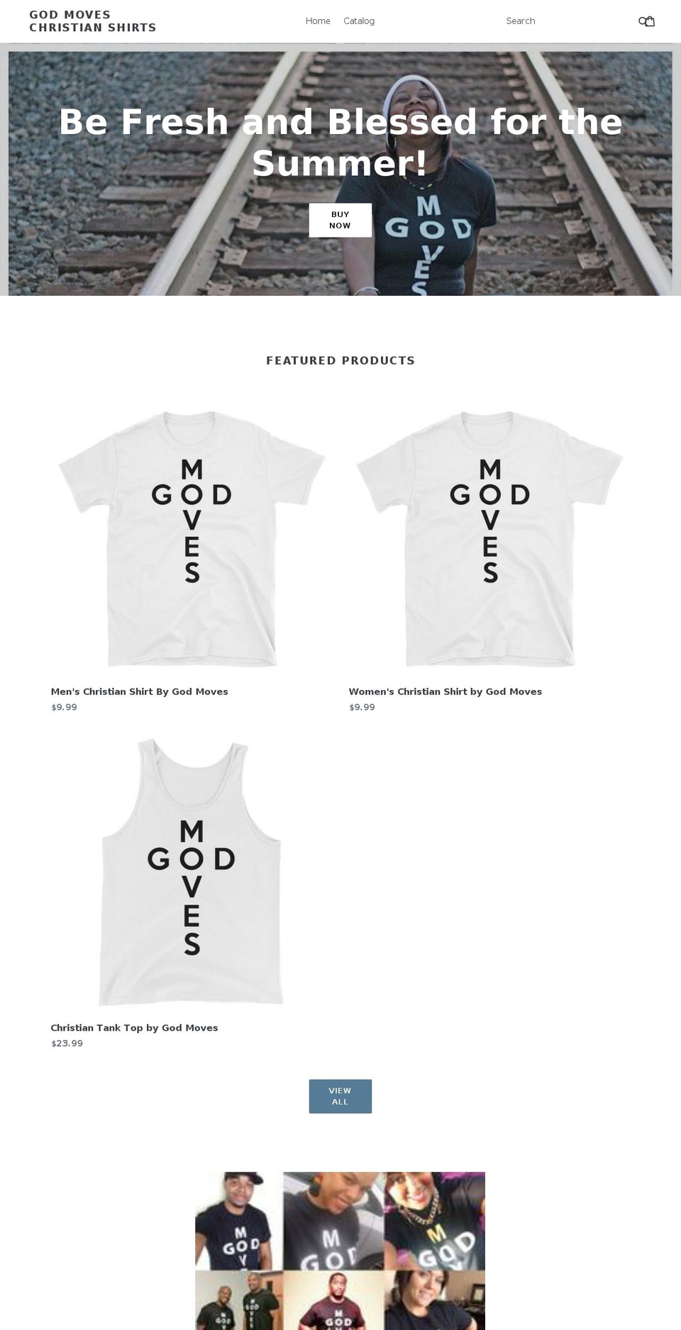 godmovesclothing.com shopify website screenshot