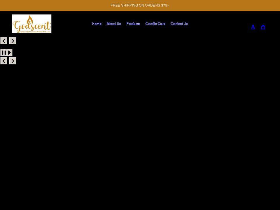 godscentcandles.com shopify website screenshot
