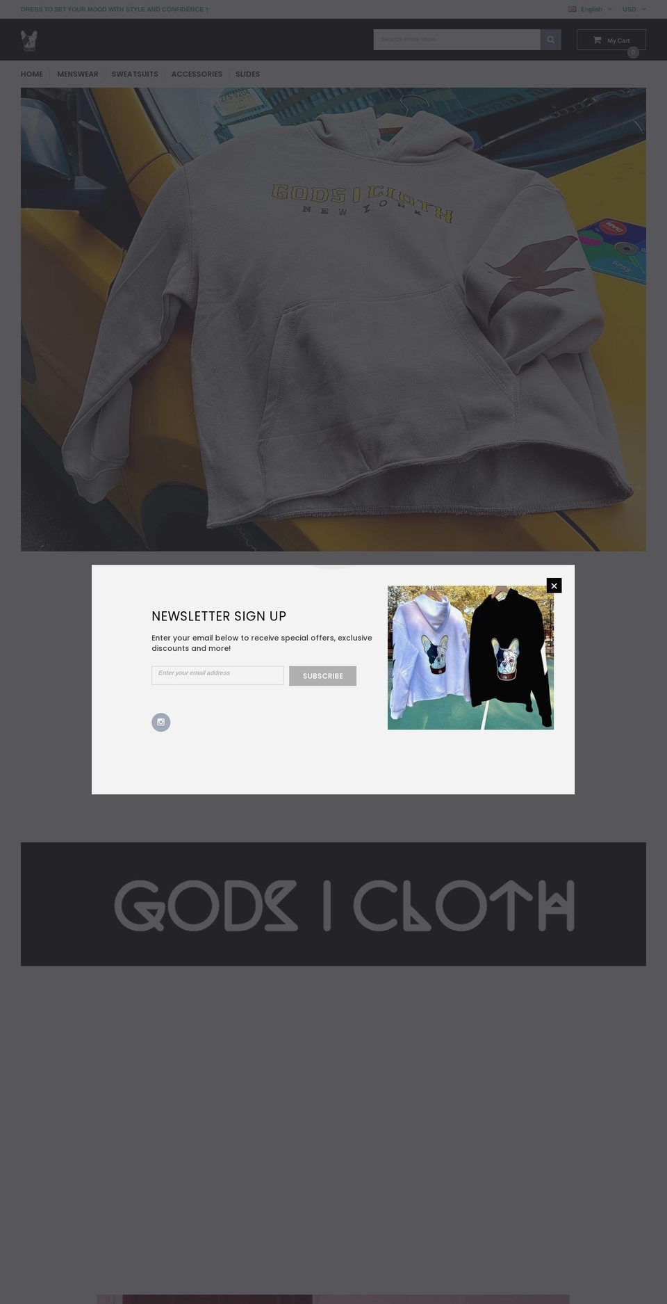 Furnitica Shopify theme site example godscloth.org