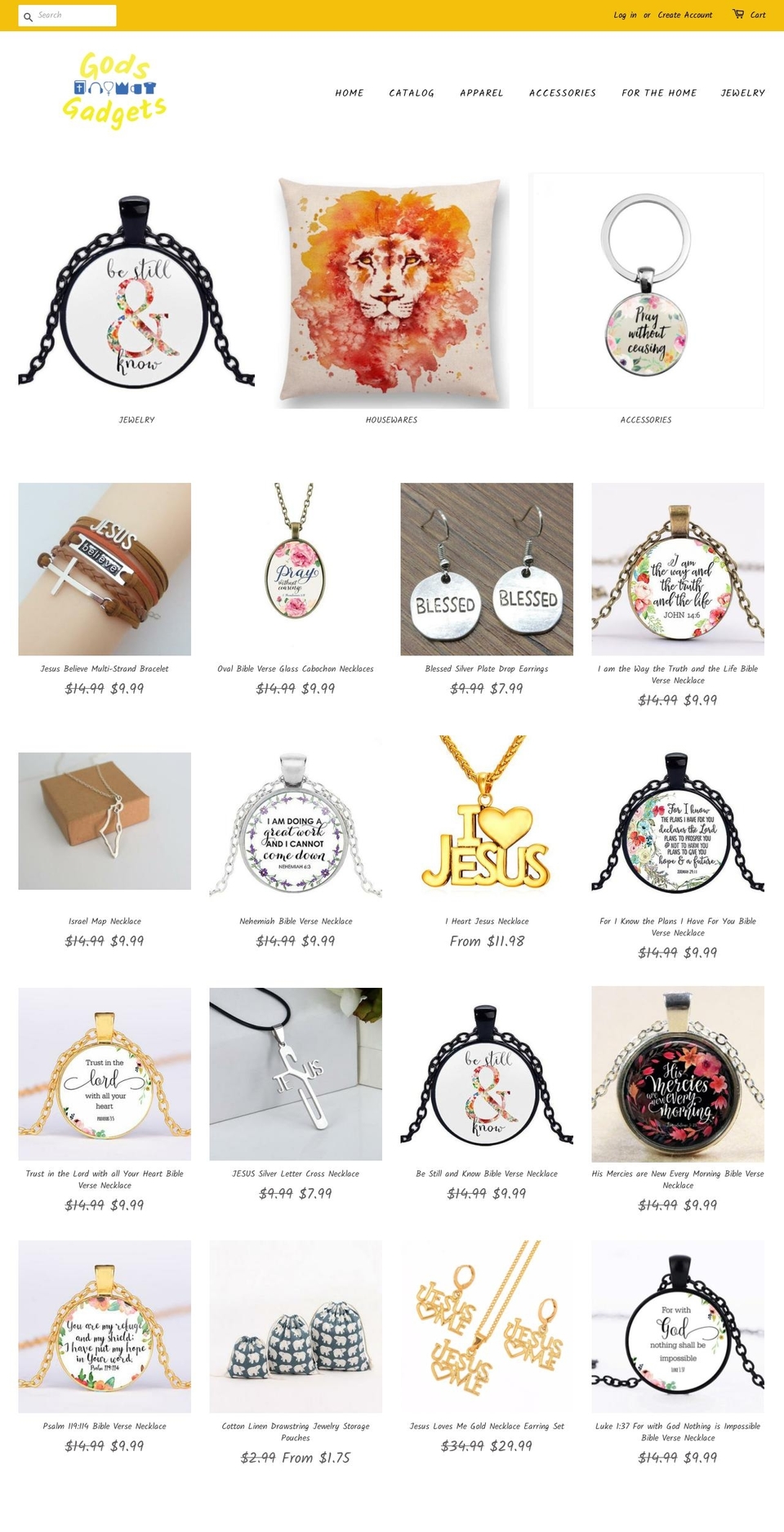 godsgadgets.com — Shopify storefront screenshot