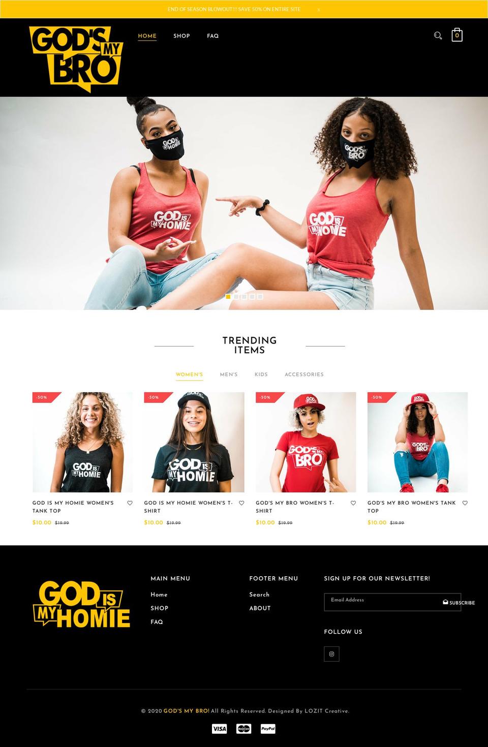 godsmybro.com shopify website screenshot