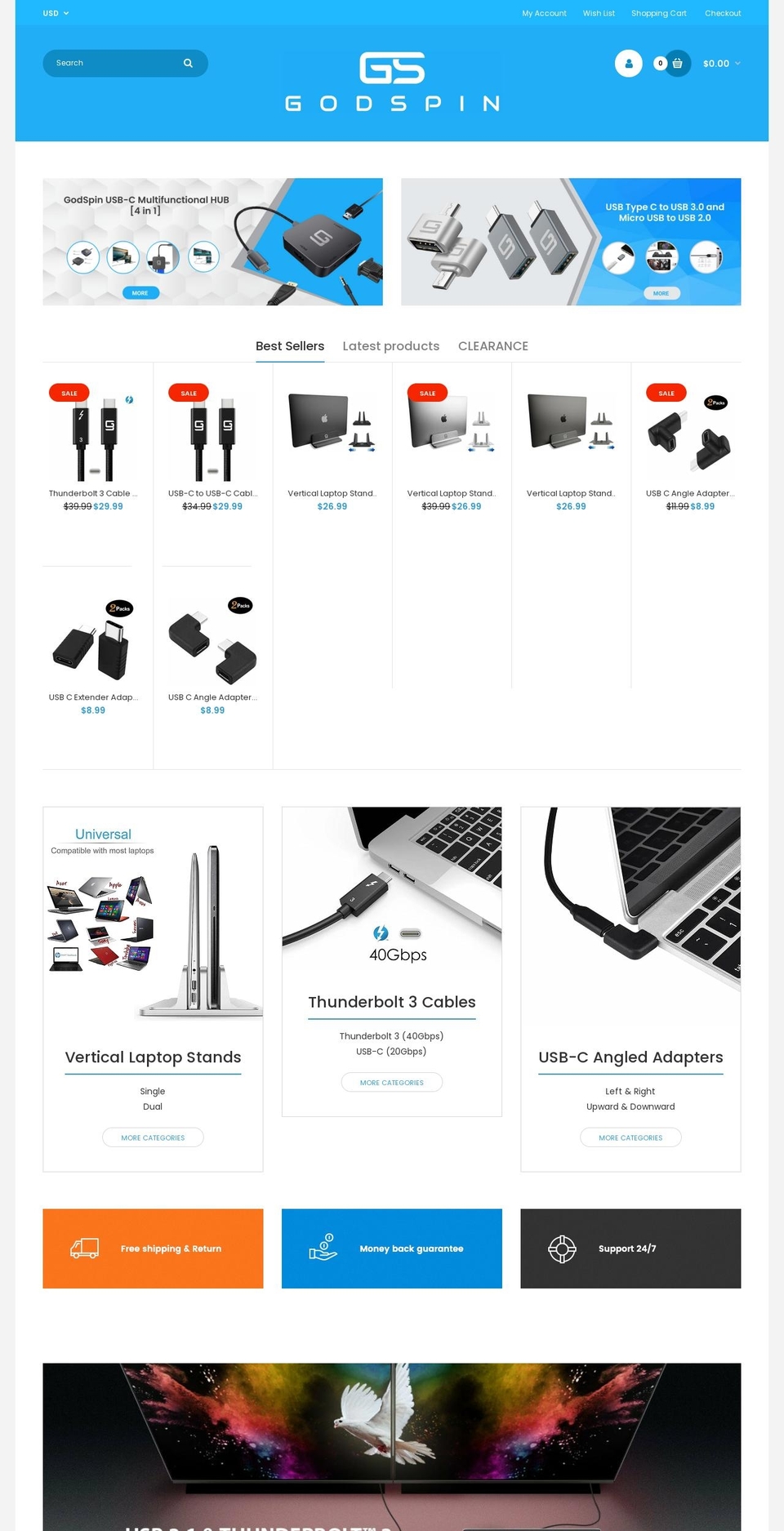 godspin.com shopify website screenshot
