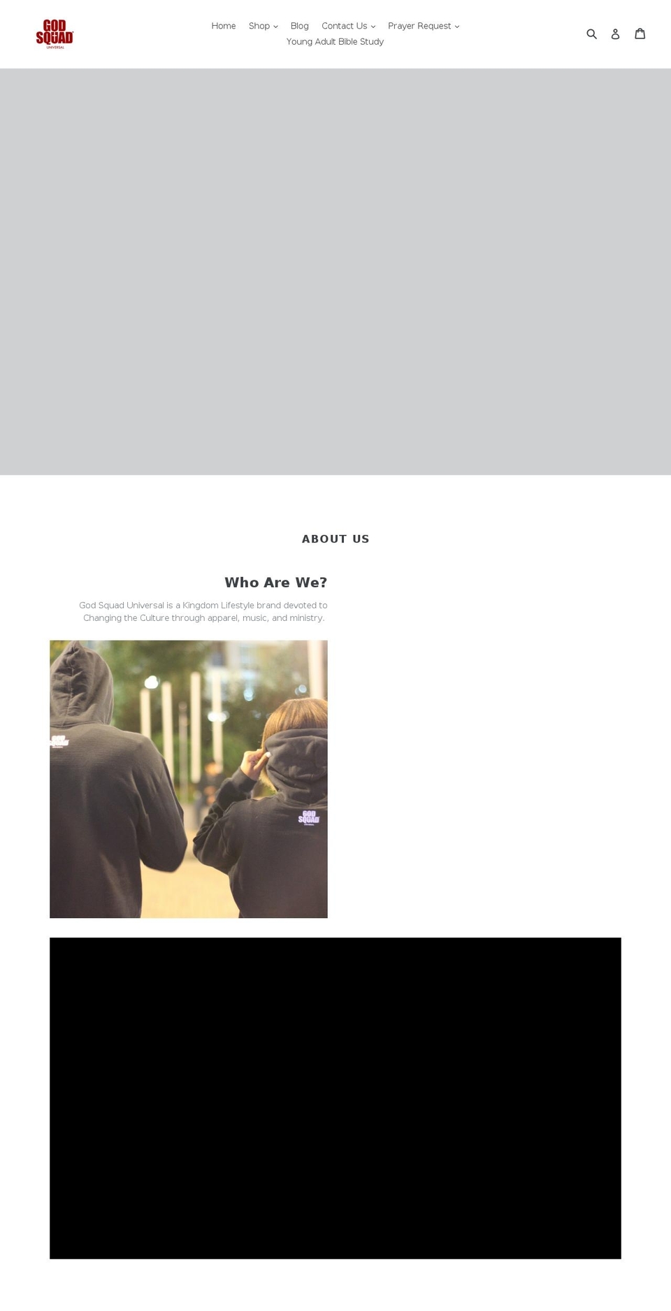 godsquaduniversal.com — Shopify storefront screenshot