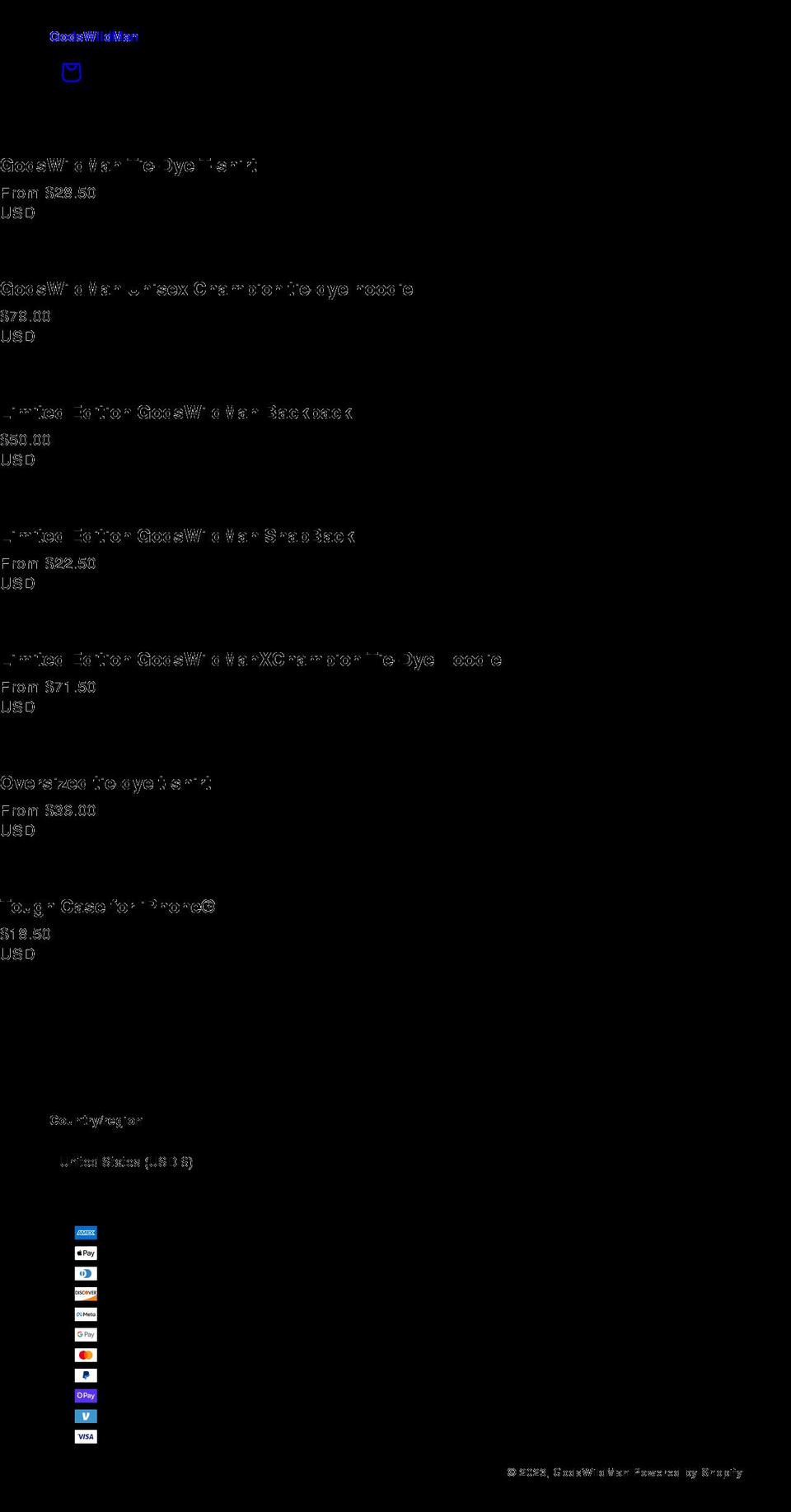 godswildmann.com shopify website screenshot