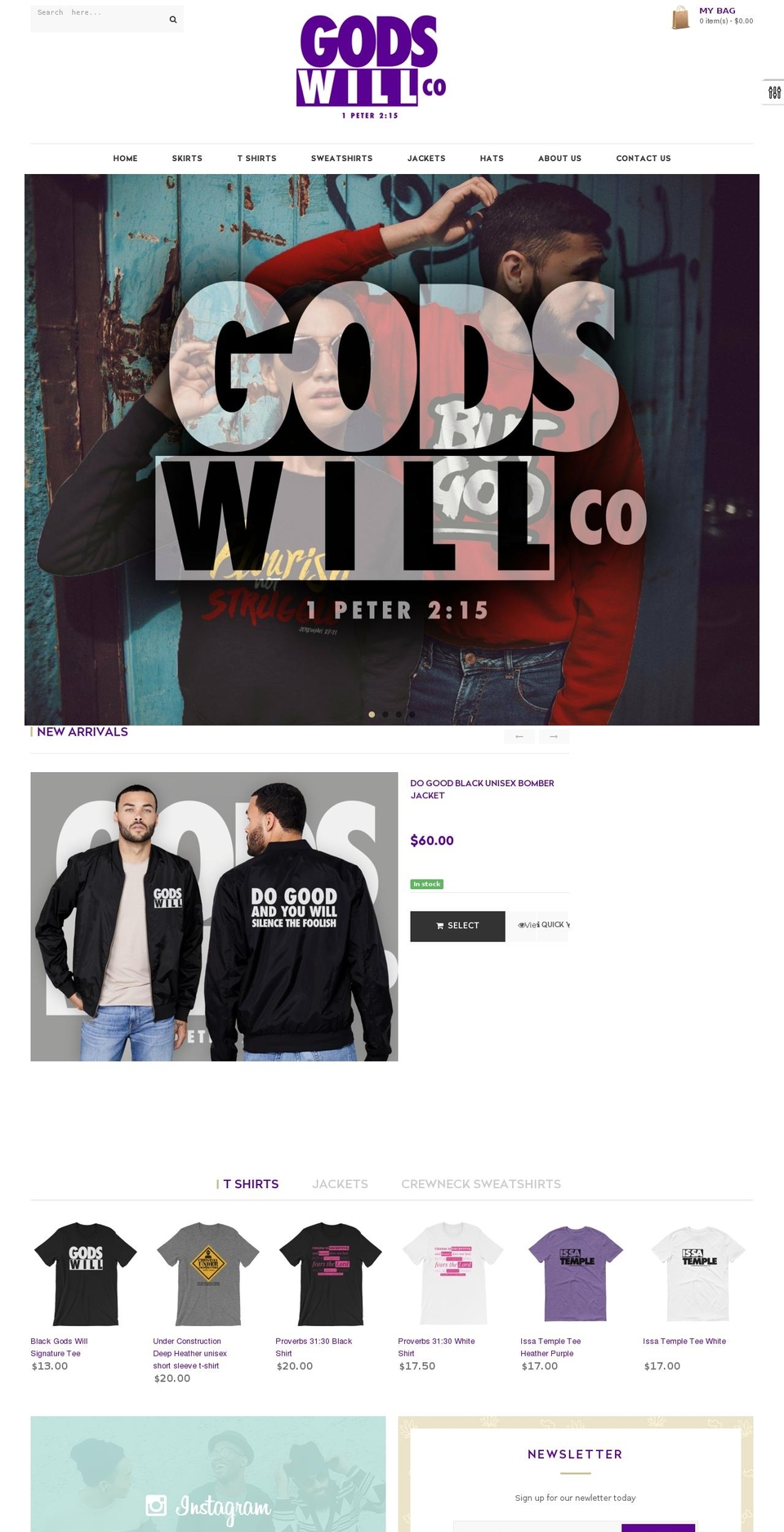 godswillco.com — Shopify storefront screenshot