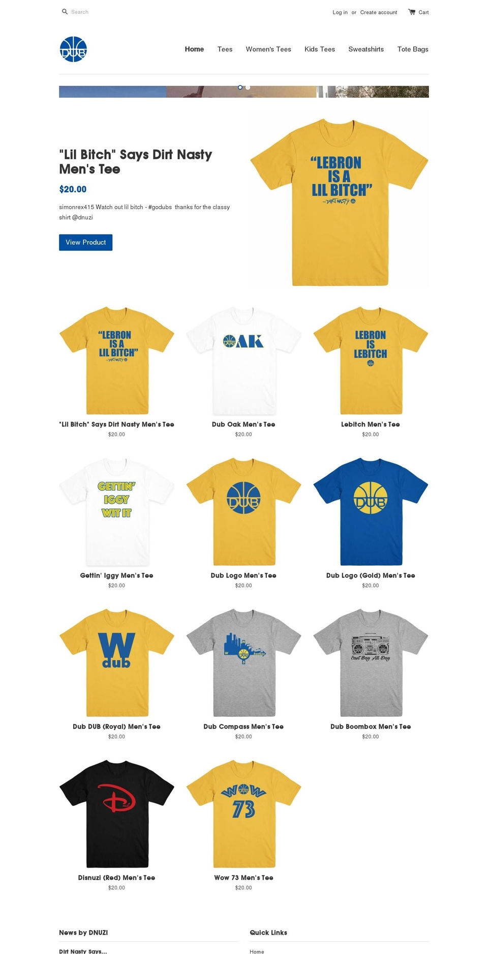 godubz.com — Shopify storefront screenshot