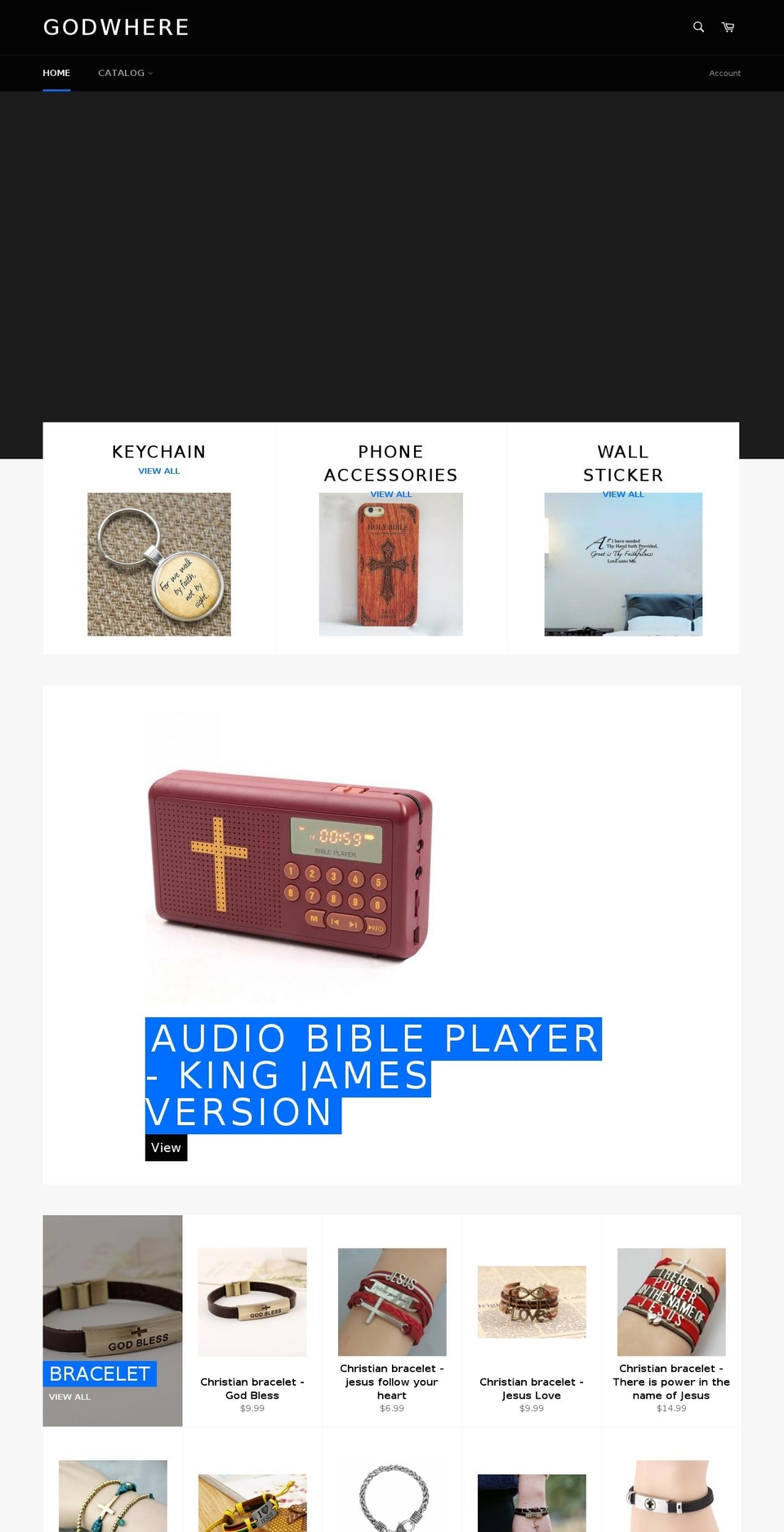 godwhere.com shopify website screenshot