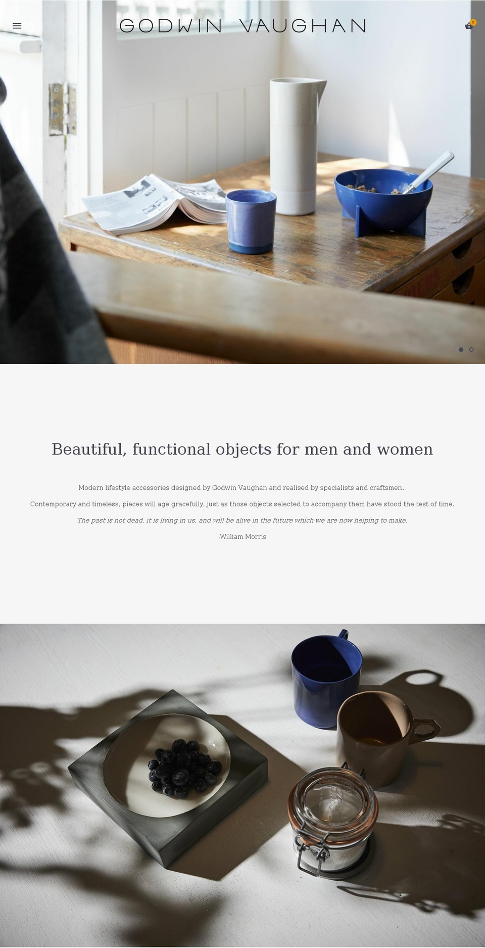 godwinvaughan.com shopify website screenshot