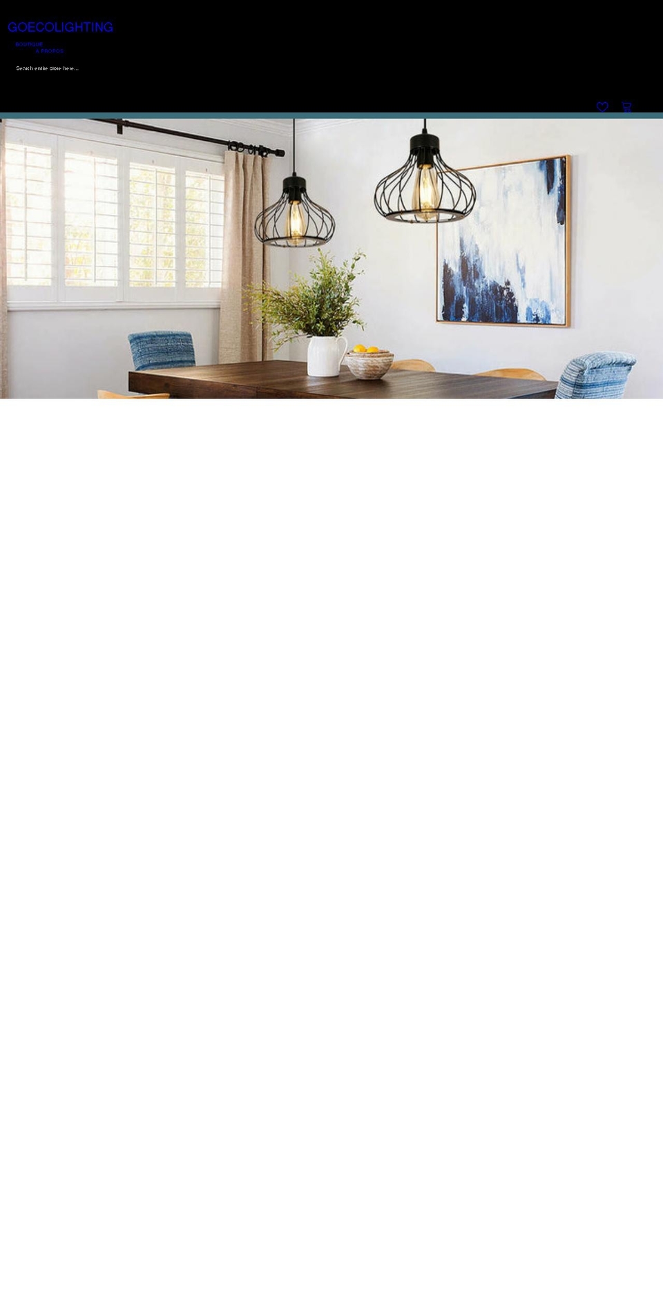 goecolighting.uk shopify website screenshot