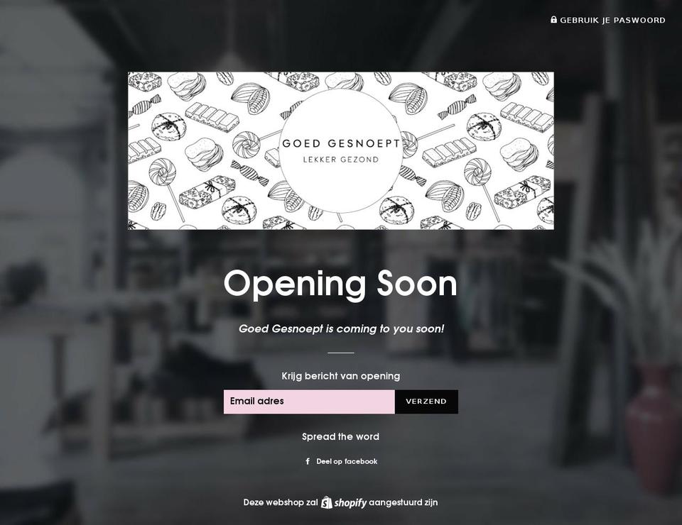 goedgesnoept.com — Shopify storefront screenshot