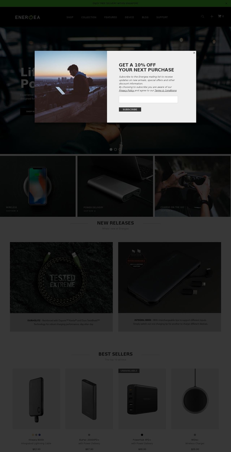 goenergea.com shopify website screenshot