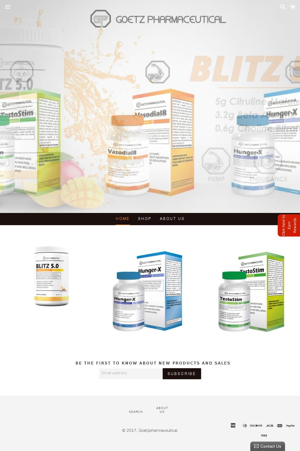 goetzpharma.com shopify website screenshot